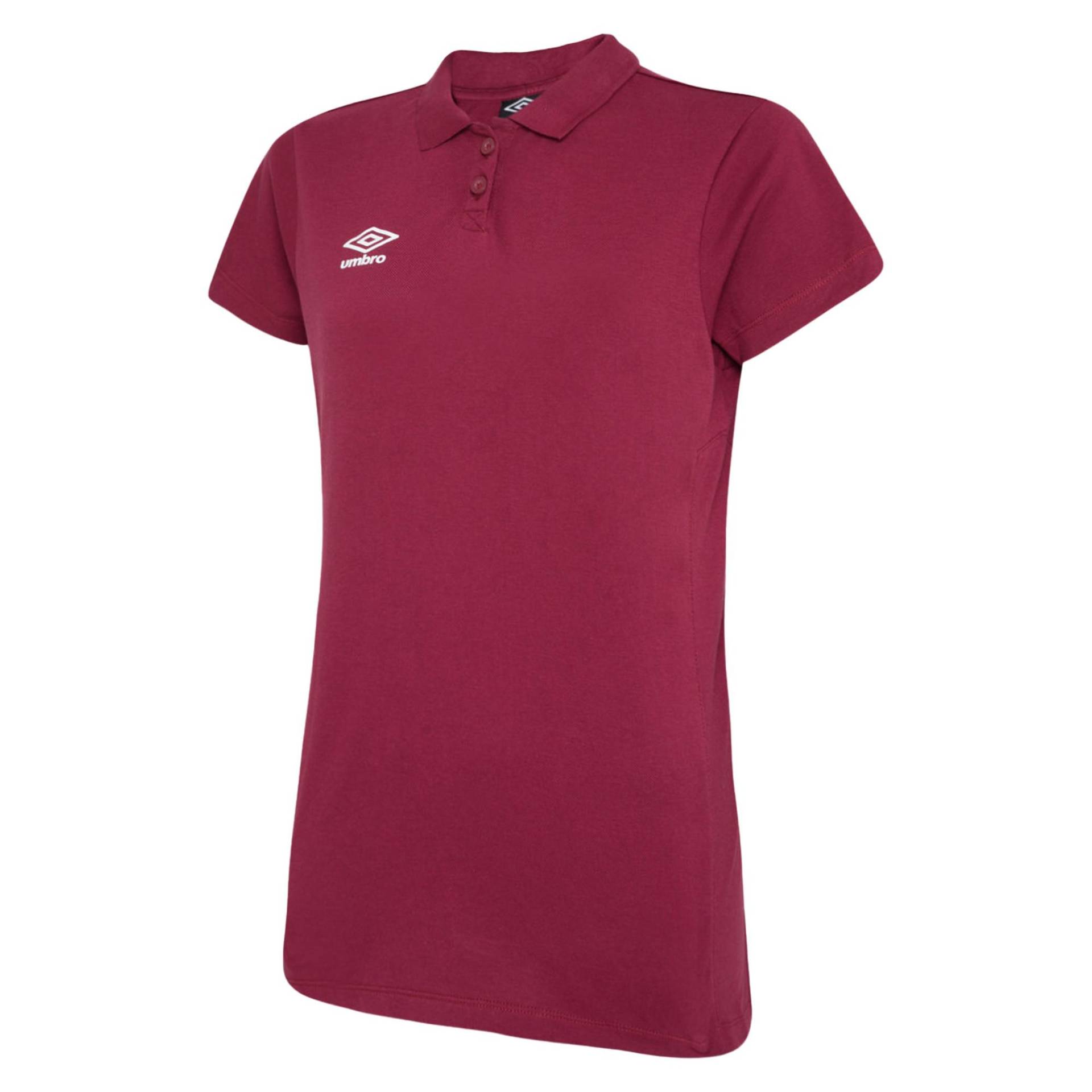 Umbro - Club Essential Poloshirt, für Damen, Dunkelrosa, Größe 42 von Umbro