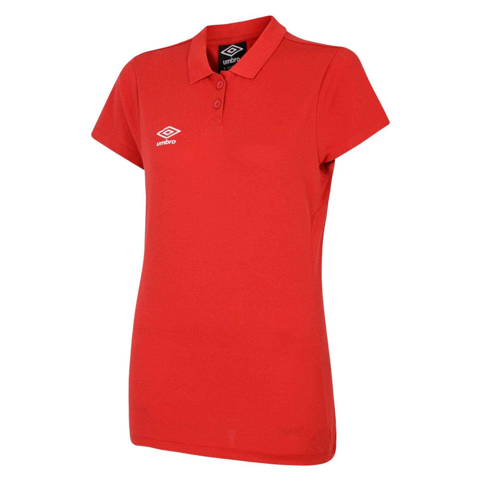 Umbro - Club Essential Poloshirt, für Damen, Rot Bunt, Größe 38 von Umbro