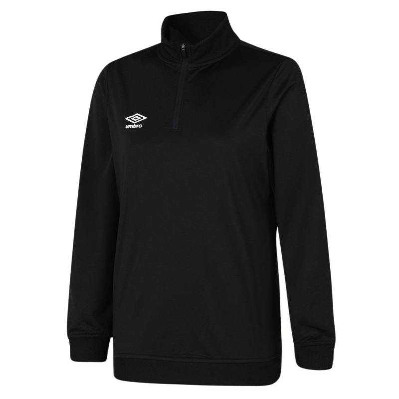 Club Essential Sweatshirt Mit Halbem Reißverschluss Damen Schwarz S von Umbro