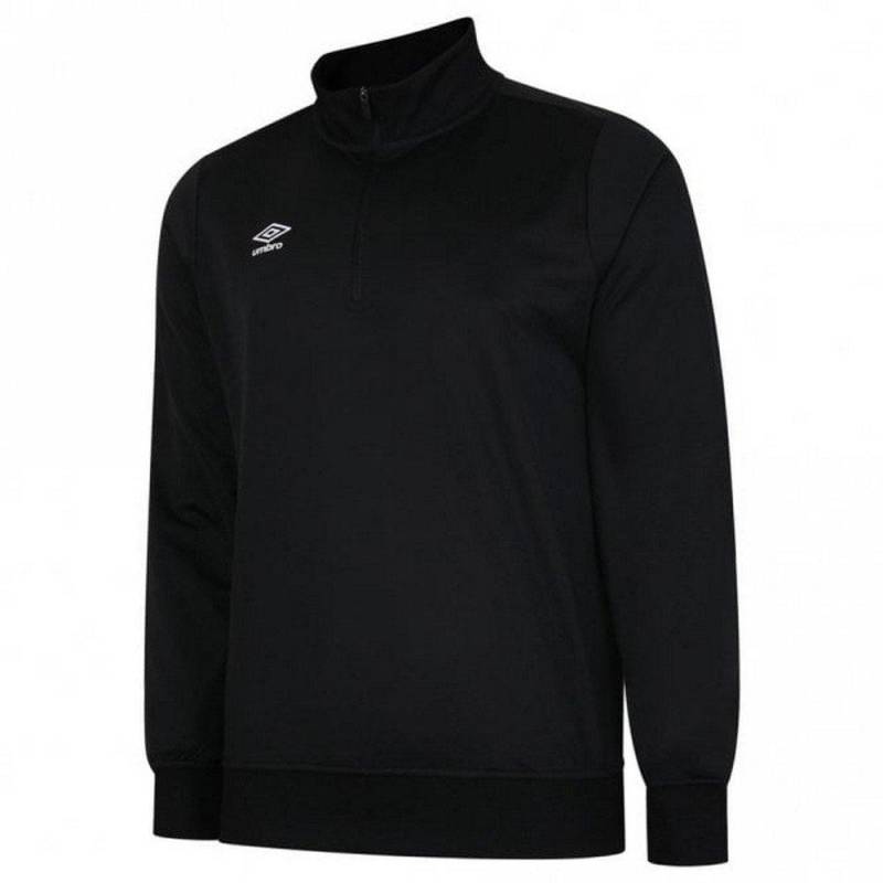 Club Essential Sweatshirt Mit Halbem Reißverschluss Herren Schwarz L von Umbro