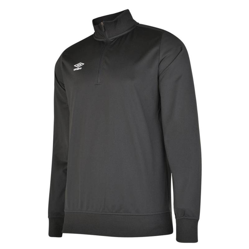 Club Essential Sweatshirt Mit Halbem Reißverschluss Mädchen Schwarz 146/152 von Umbro