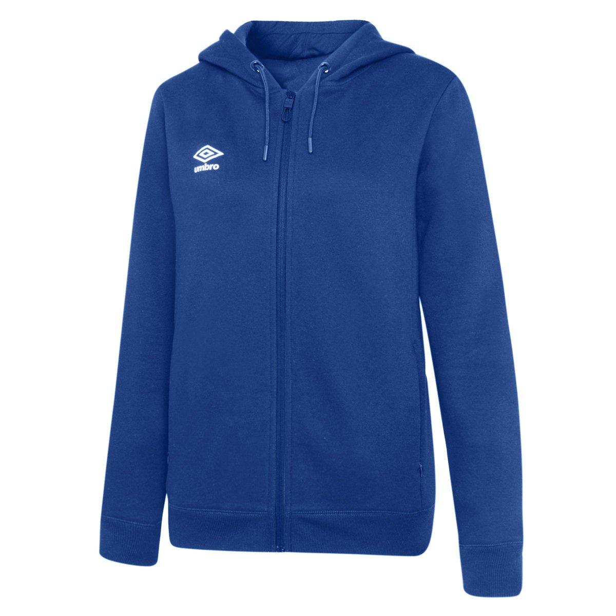 Umbro - Club Leisure Hoodie mit durchgehendem Reißverschluss, für Damen, Blau, Größe S von Umbro