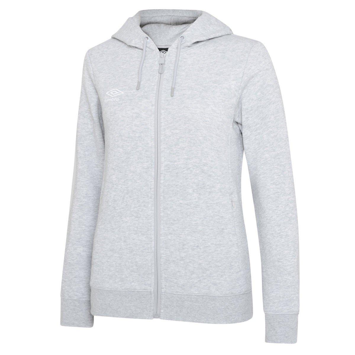 Club Leisure Hoodie Mit Durchgehendem Reißverschluss Damen Grau XS von Umbro