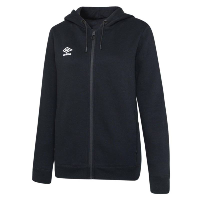 Club Leisure Hoodie Mit Durchgehendem Reißverschluss Damen Schwarz XS von Umbro