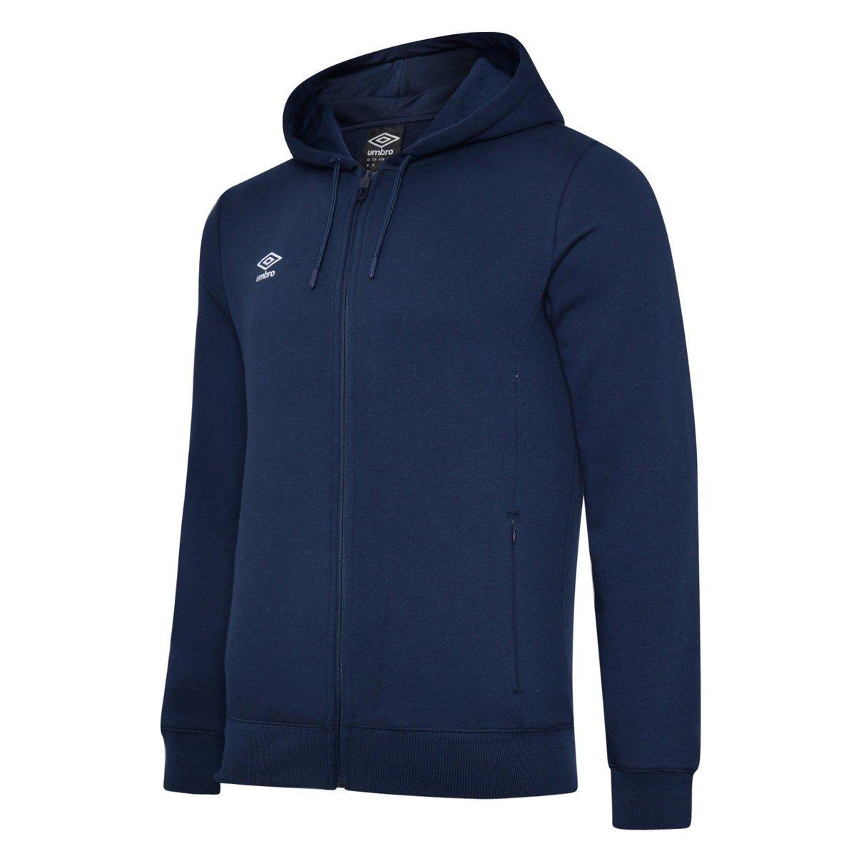 Umbro - Club Leisure Hoodie mit durchgehendem Reißverschluss, für Herren, Marine, Größe M von Umbro