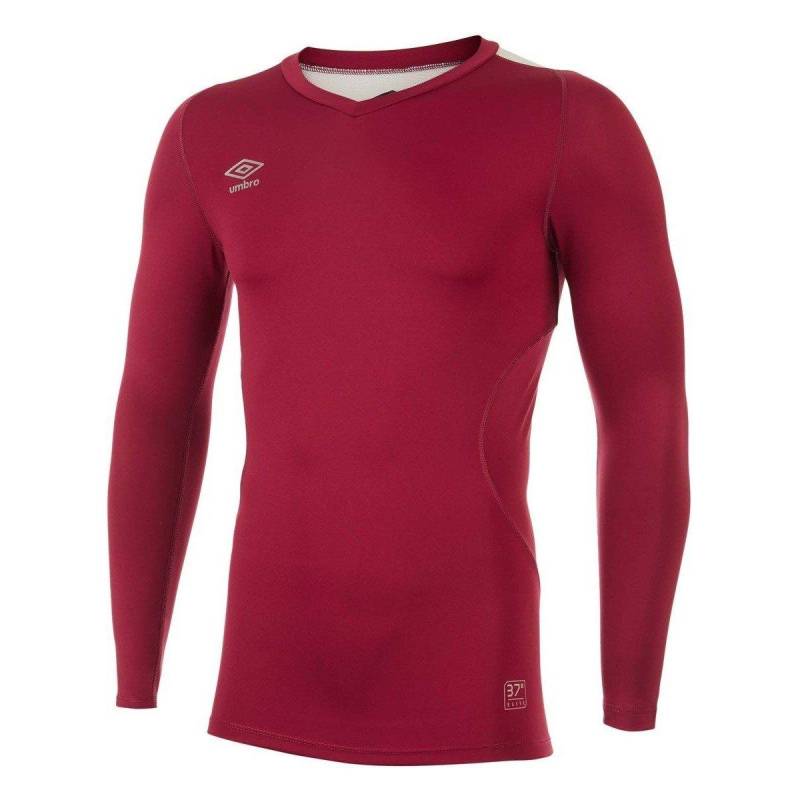 Elite Base Layer Oberteil Vausschnitt Herren Dunkelrot 3XL von Umbro