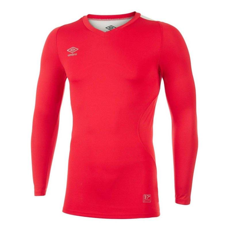 Elite Base Layer Oberteil Vausschnitt Herren Rot Bunt 3XL von Umbro