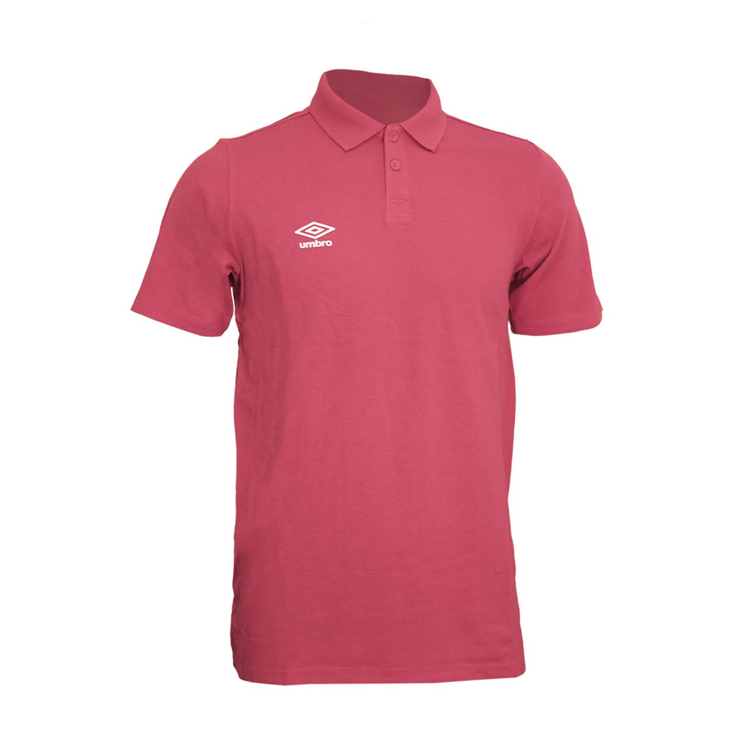 Umbro - Essential Poloshirt, für Herren, Dunkelrosa, Größe L von Umbro