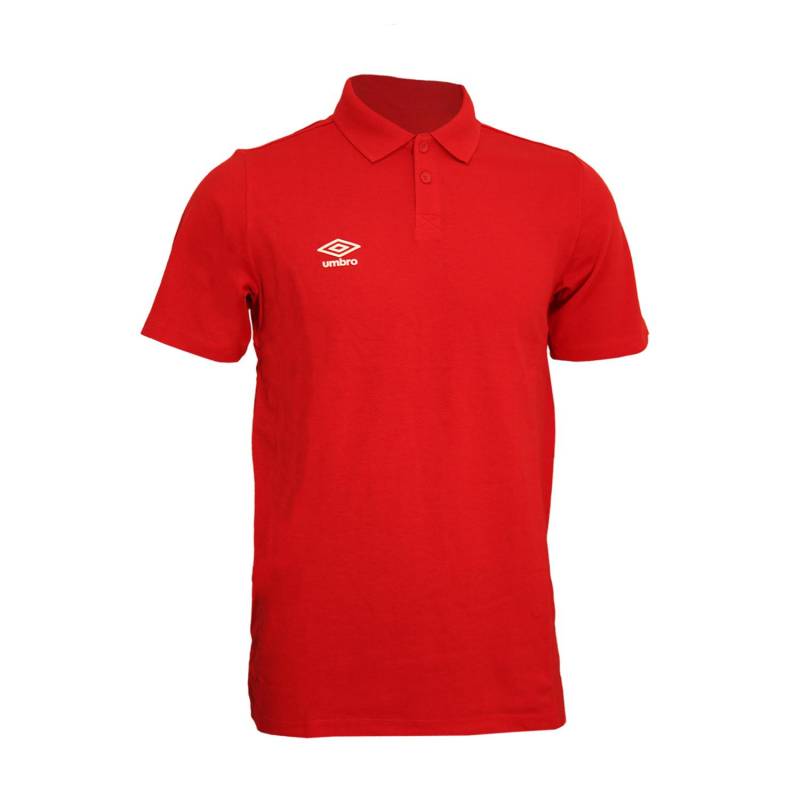 Umbro - Essential Poloshirt, für Herren, Rot Bunt, Größe L von Umbro