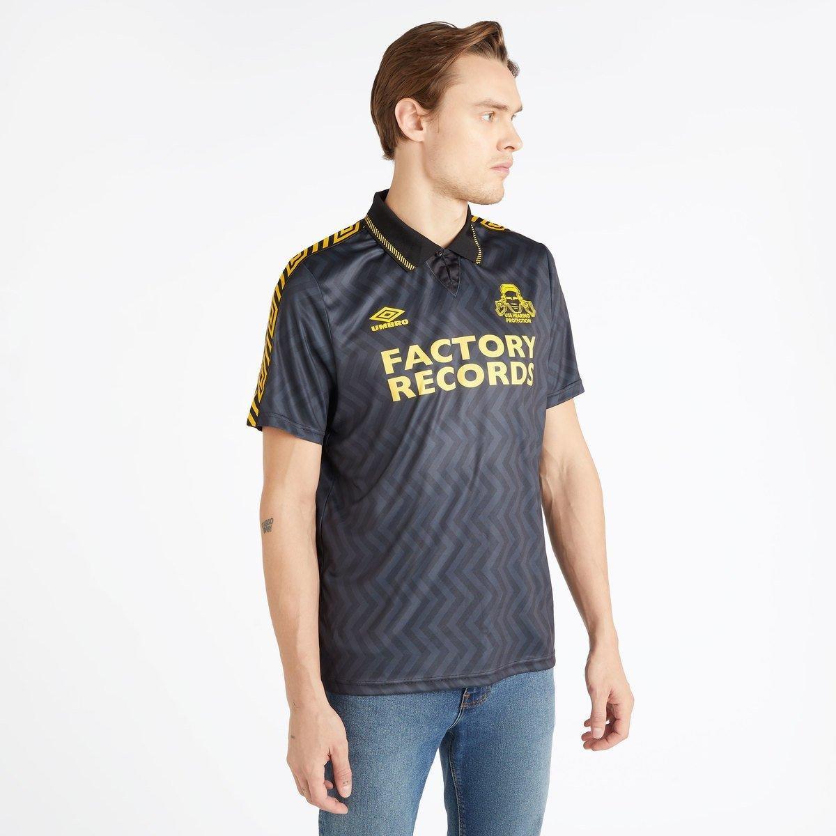 Factory Records Auswärtstrikot Herren Schwarz XL von Umbro