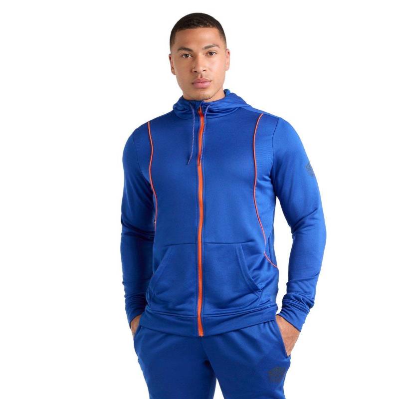 Pro Hoodie Mit Durchgehendem Reißverschluss Training Herren Blau Bunt 3XL von Umbro