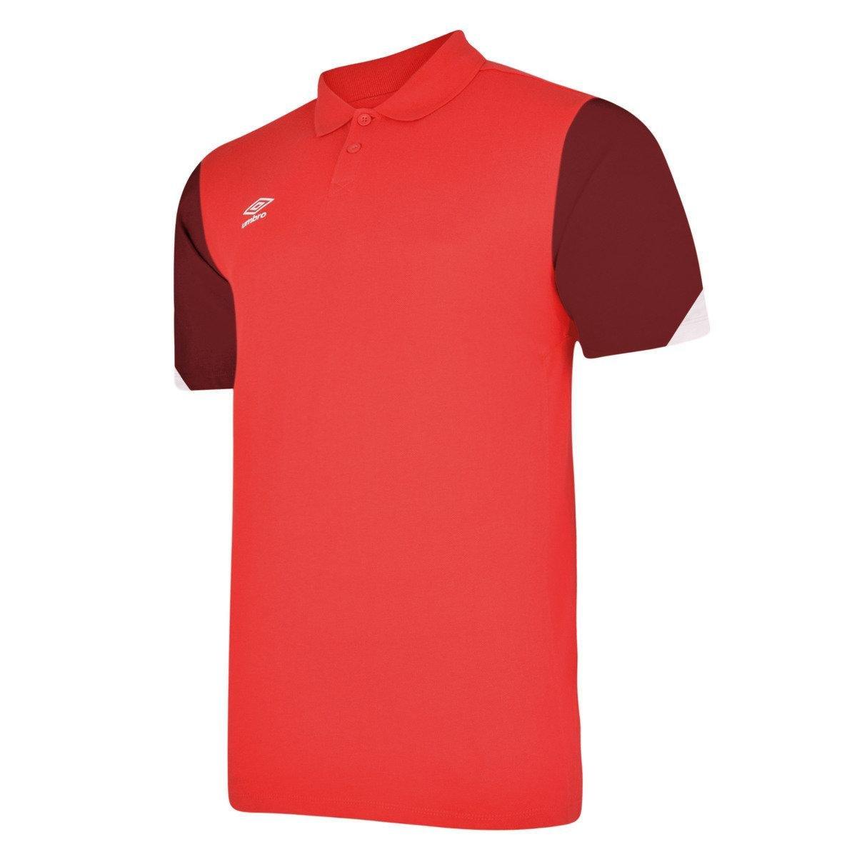 Total Poloshirt Training Mädchen Rot Bunt 158 von Umbro