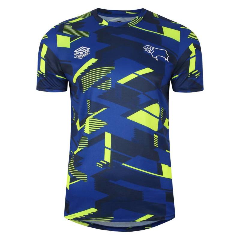 Trikot 2324, Fc Derby County, Aufwärmen Herren Blau Bedruckt L von Umbro