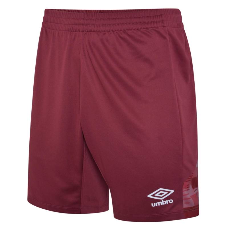 Umbro - Vier Shorts, 140, Dunkelrot von Umbro