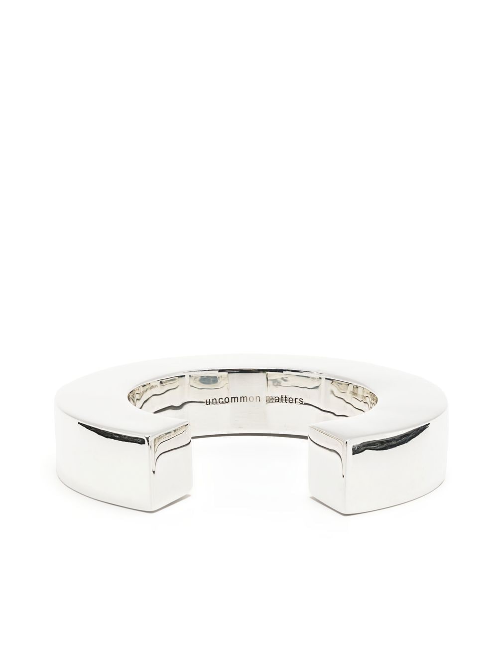 Uncommon Matters Aperture open-cuff bangle - Silver von Uncommon Matters