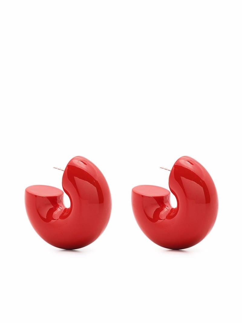 Uncommon Matters Beam chunky earrings - Red von Uncommon Matters