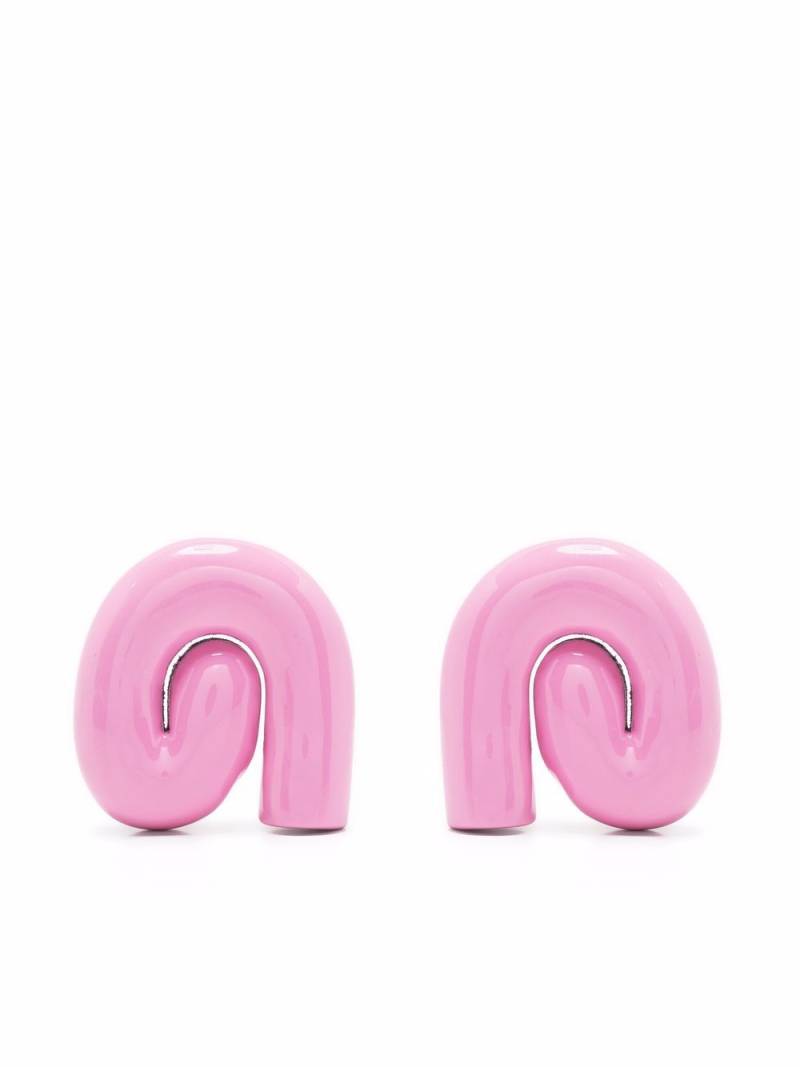 Uncommon Matters Nimbus chunky-swirl earrings - Pink von Uncommon Matters