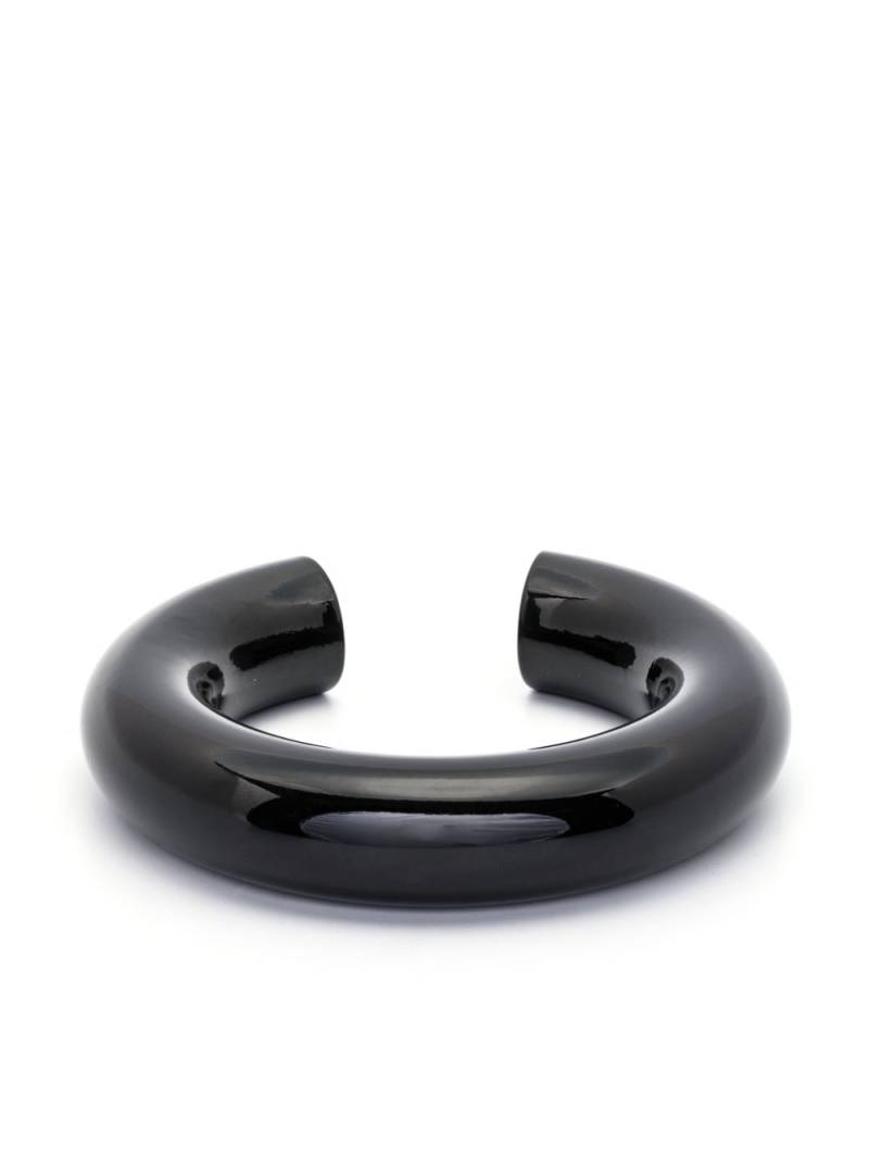 Uncommon Matters Swell chunky bangle - Black von Uncommon Matters