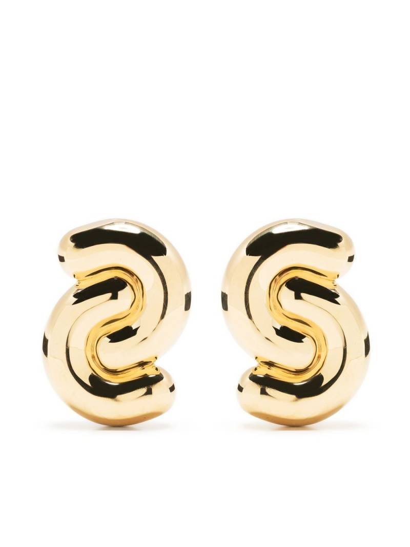 Uncommon Matters Tropos double-curve earrings - Gold von Uncommon Matters