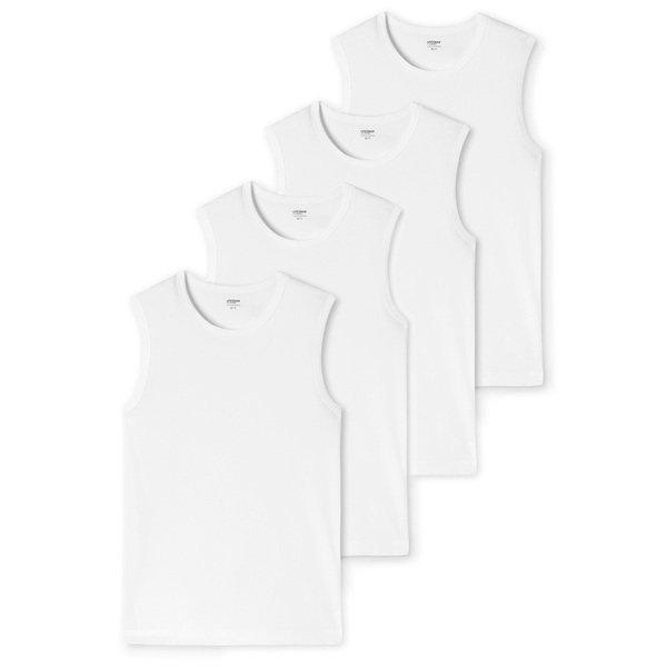 4er Pack Basic - Unterhemd Tanktop Herren Weiss 3XL von Uncover by Schiesser