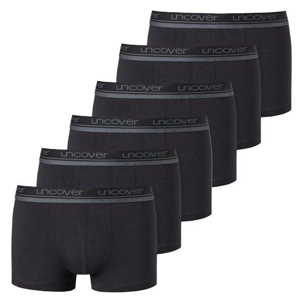 6er Pack Basic - Retro Shorts Pant Herren Schwarz 3XL von Uncover by Schiesser