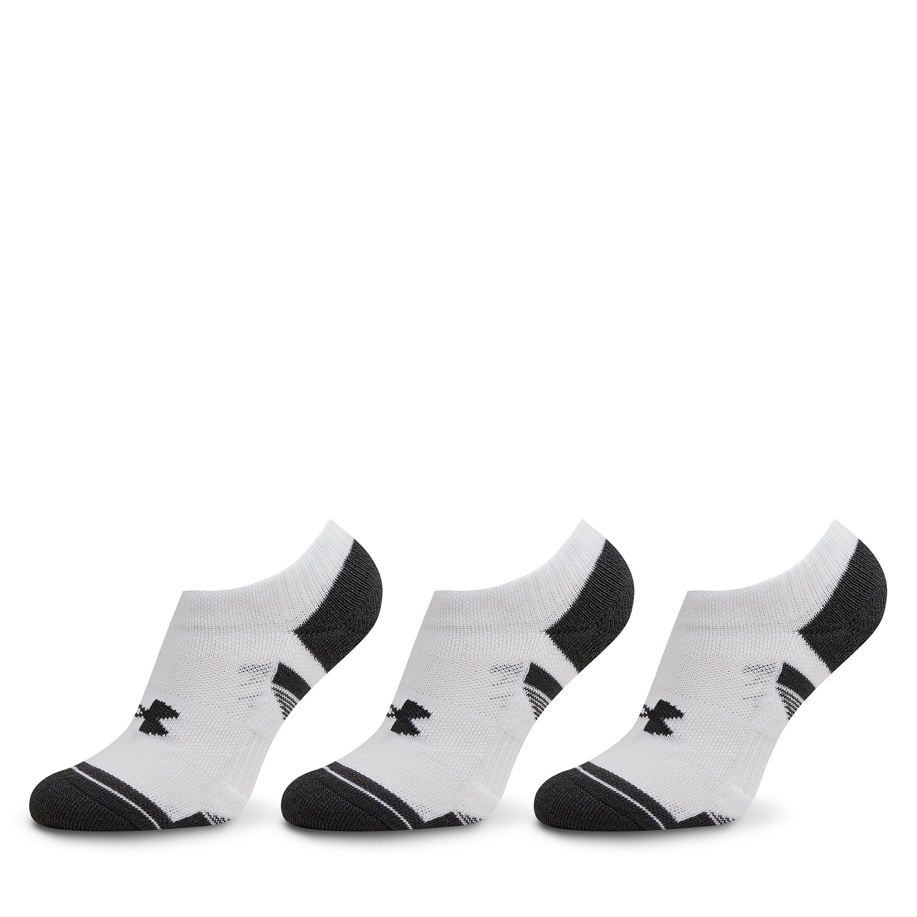 3er-Set Unisex-Sneakersocken Under Armour Ua Performance Tech 3Pk Ns 1379503-100 Weiß von Under Armour