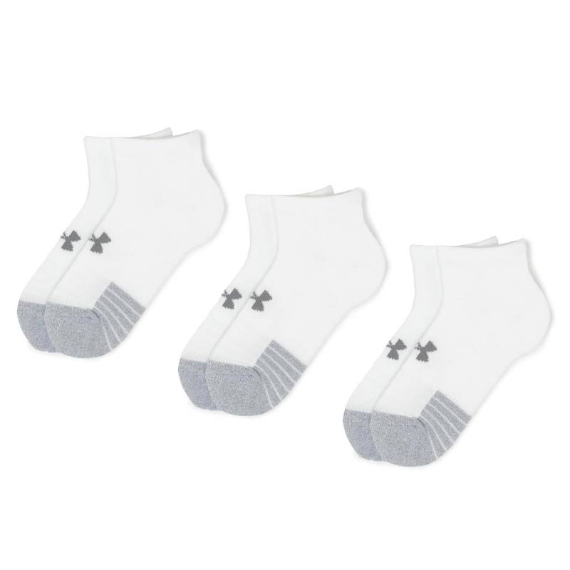 3er-Set niedrige Unisex-Socken Under Armour Heatgear Lo Cut Sock 1346753-100 Weiß von Under Armour