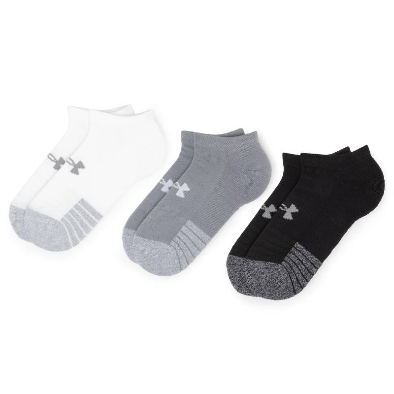 3er-Set niedrige Unisex-Socken Under Armour Heatgear No Show Sock 1346755-035 Grau von Under Armour