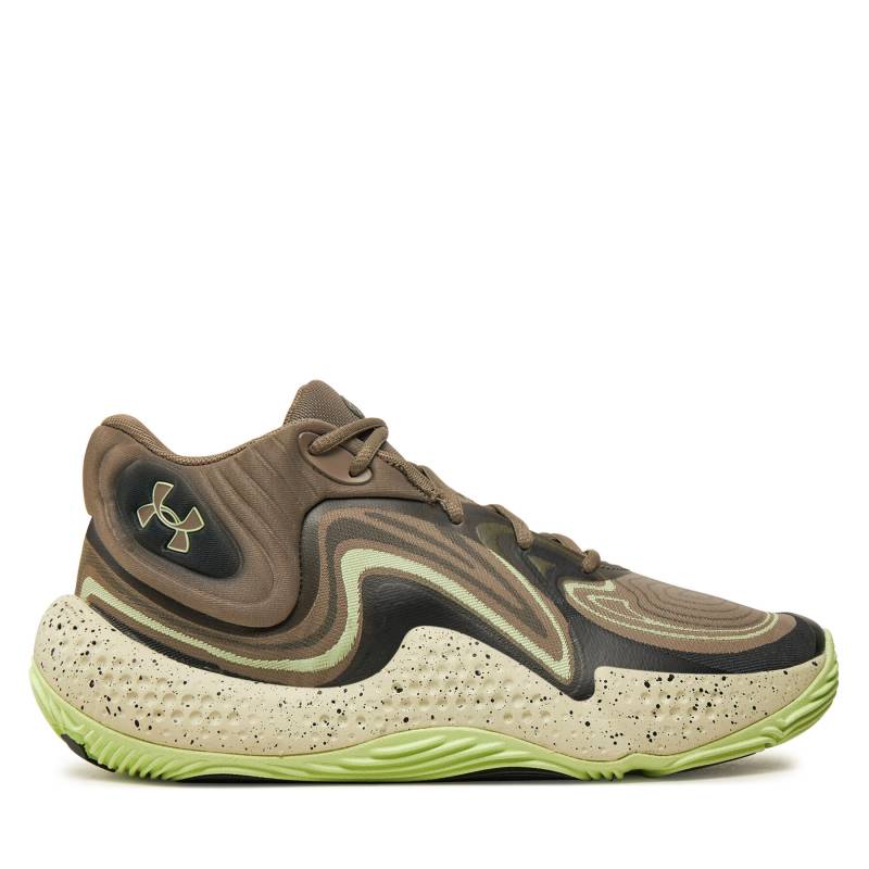 Basketballschuhe Under Armour Ua Spawn 6 Mid Camo 3028338-200 Grau von Under Armour