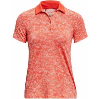 UNDER ARMOUR Damen Fitnesspolo UA Playoff  Printed rot | XS von Under Armour