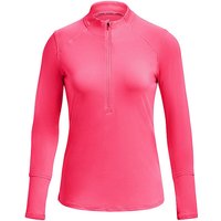 UNDER ARMOUR Damen Fitnessshirt UA Qualifier Run 2.0 Half Zip pink | L von Under Armour