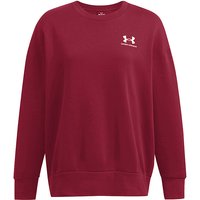 UNDER ARMOUR Damen Hoodie UA Essential Fleece Oversized-Schnitt dunkelrot | XS von Under Armour