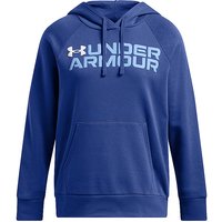 UNDER ARMOUR Damen Hoodie UA Rival Fleece Wordmark dunkelblau | XS von Under Armour