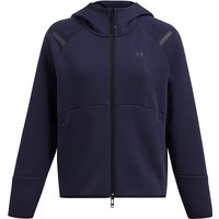 UNDER ARMOUR Damen Kapuzenjacke UA Unstoppable Fleece mit durchgehendem Zip dunkelblau | L von Under Armour