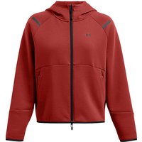 UNDER ARMOUR Damen Kapuzenjacke UA Unstoppable Fleece mit durchgehendem Zip dunkelrot | L von Under Armour