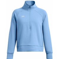 UNDER ARMOUR Damen Sweater UA Rival Fleece mit ½ Zip hellblau | L von Under Armour