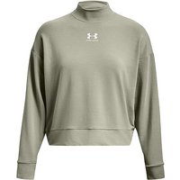 UNDER ARMOUR Damen Sweater UA Rival Terry Mock Crew olive | L UNDER ARMOUR Damen Sweater UA Rival Terry Mock Crew olive | L von Under Armour