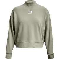 UNDER ARMOUR Damen Sweater UA Rival Terry Mock Crew olive | L von Under Armour