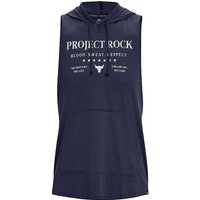 UNDER ARMOUR Herren Hoodie Project Rock Sleeveless dunkelblau | L von Under Armour