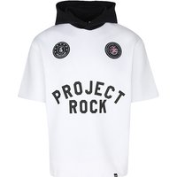 UNDER ARMOUR Herren Hoodie Project Rock kurzarm weiss | L von Under Armour