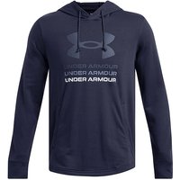 UNDER ARMOUR Herren Hoodie UA Rival Hoodie aus French-Terry Graphic dunkelblau | L von Under Armour