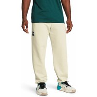 UNDER ARMOUR Herren Jogginghose Project Rock Heavyweight Terry  beige | L von Under Armour