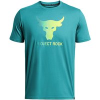 UNDER ARMOUR Herren T-Shirt Project Rock Payoff türkis | M von Under Armour