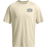 UNDER ARMOUR Herren T-Shirt The Rock HWT creme | L von Under Armour