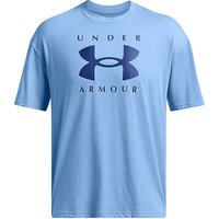 UNDER ARMOUR Herren T-Shirt UA Heavyweight Branded hellblau | L von Under Armour