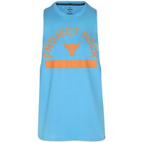 UNDER ARMOUR Herren Tank UA Project Rock Payoff Graphic blau | L von Under Armour