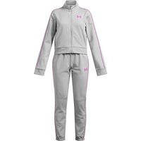 UNDER ARMOUR Mädchen Trainingsanzug UA Icon Knit Crop grau | 116-128 von Under Armour