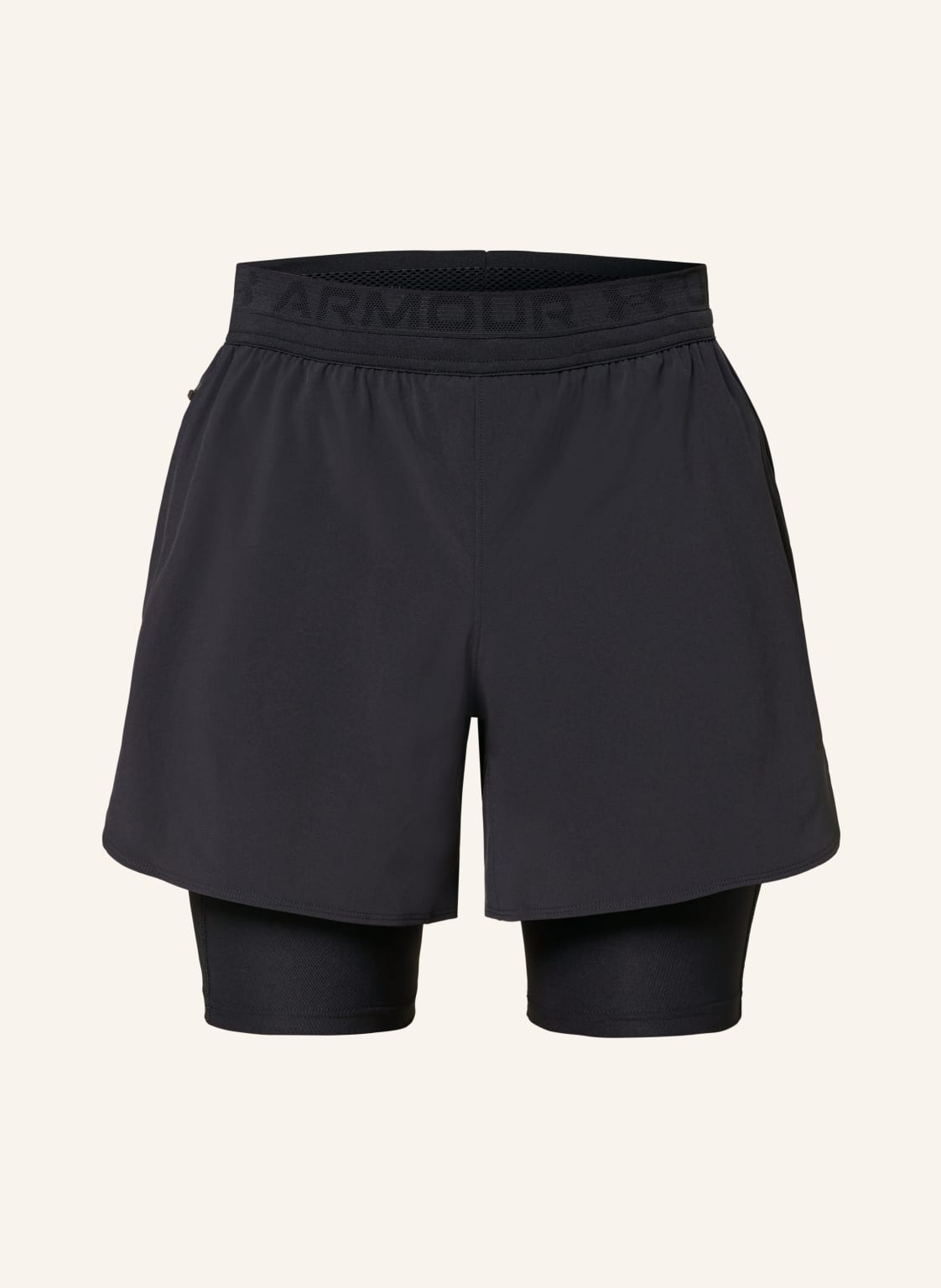 Under Armour 2-In-1-Trainingsshorts Peak Woven schwarz von Under Armour