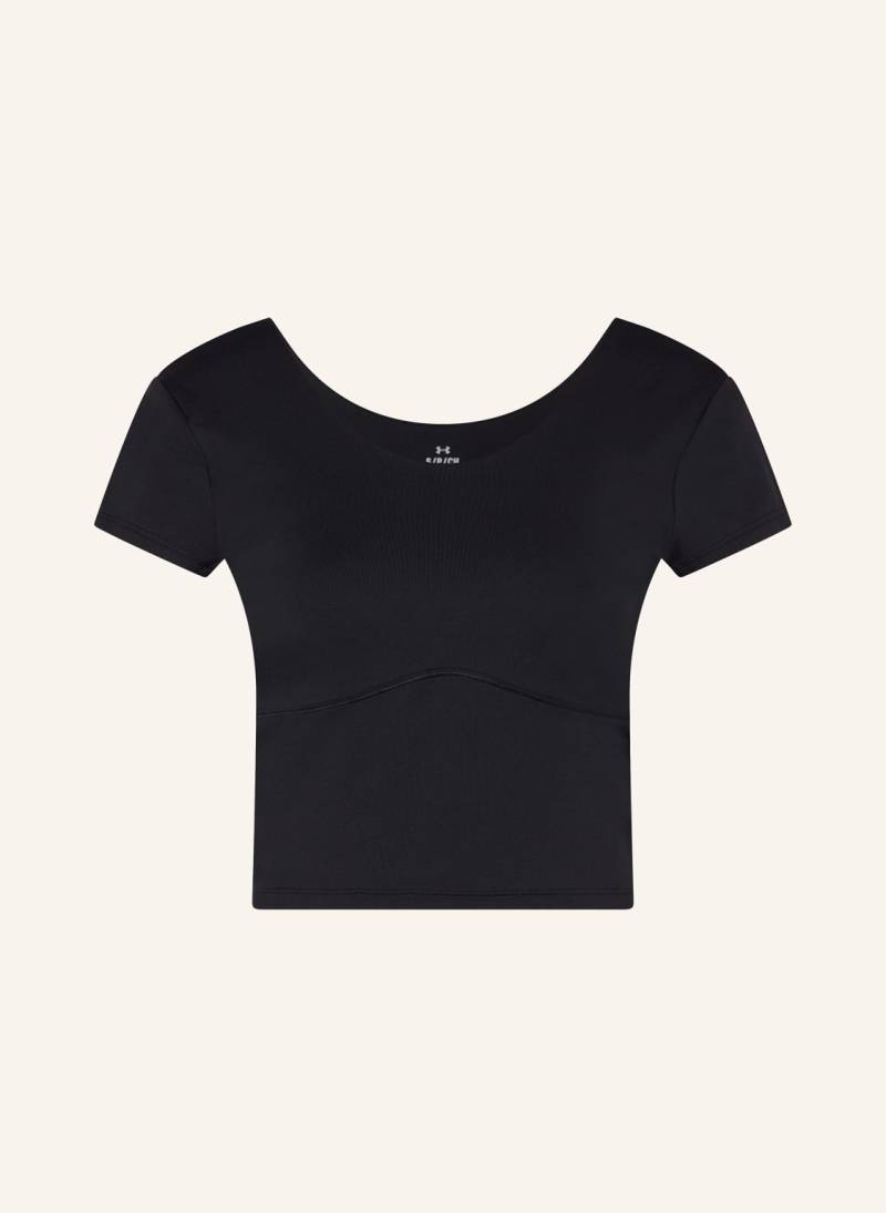 Under Armour Cropped-Shirt Meridian schwarz von Under Armour