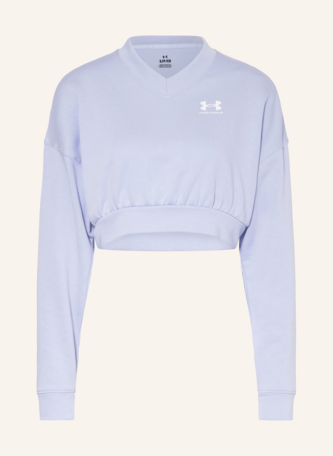 Under Armour Cropped-Sweatshirt Ua Rival blau von Under Armour